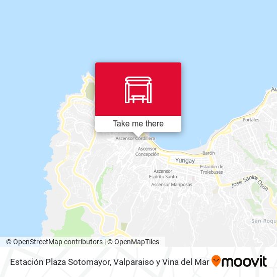 Estación Plaza Sotomayor map