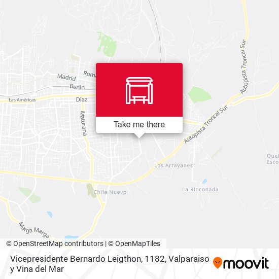 Vicepresidente Bernardo Leigthon, 1182 map