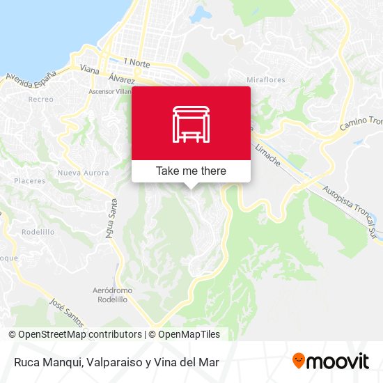 Ruca Manqui map