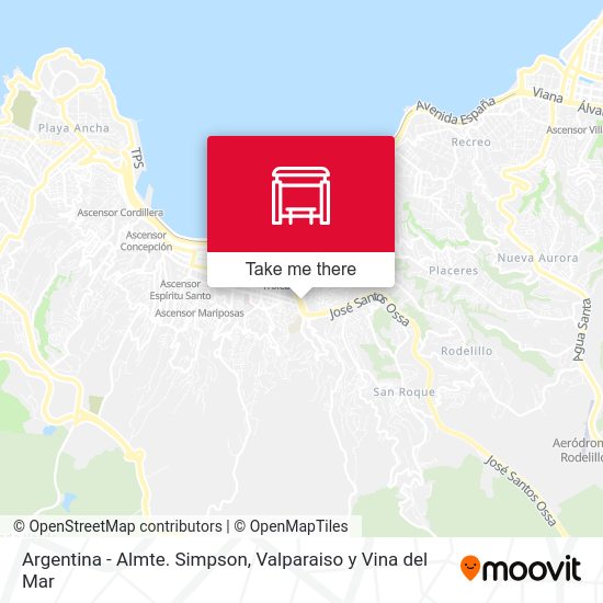 Argentina - Almte. Simpson map
