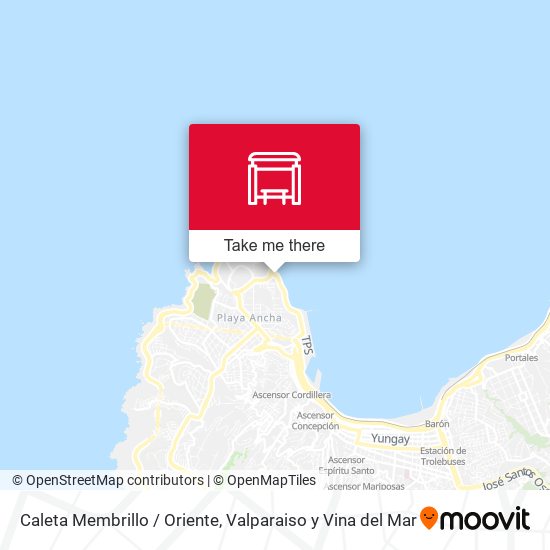 Caleta Membrillo / Oriente map