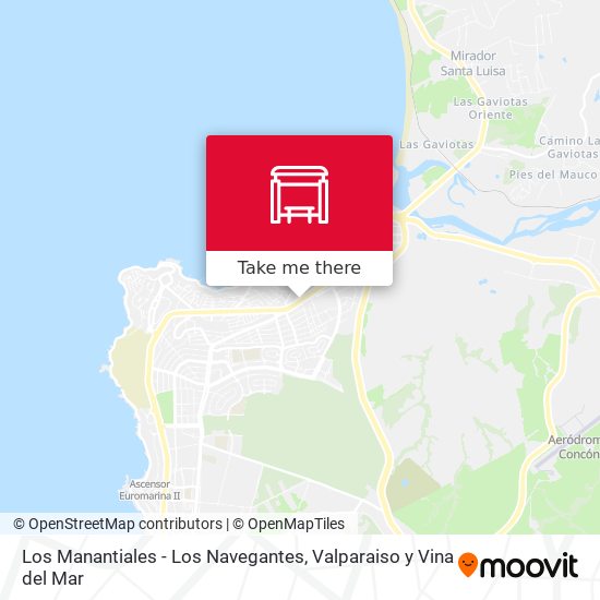 Los Manantiales - Los Navegantes map