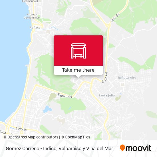 Gomez Carreño - Indico map