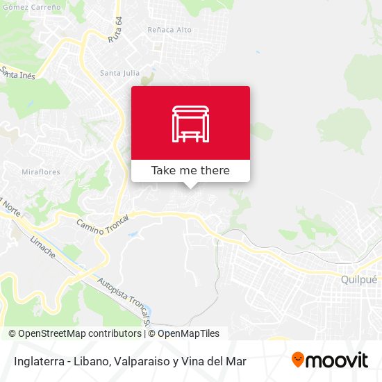 Mapa de Inglaterra - Libano