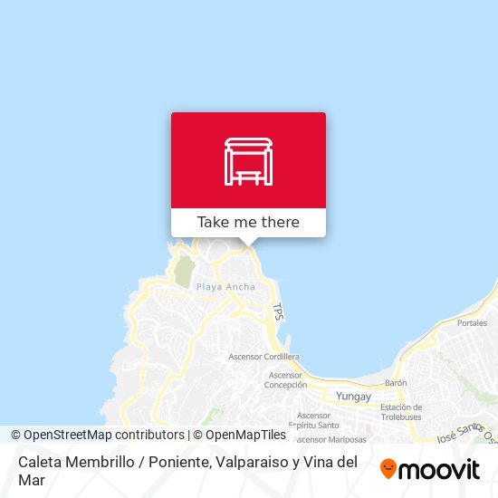 Caleta Membrillo / Poniente map