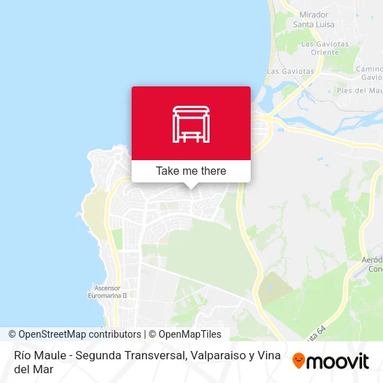 Mapa de Río Maule - Segunda Transversal