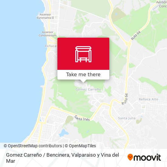 Gomez Carreño / Bencinera map