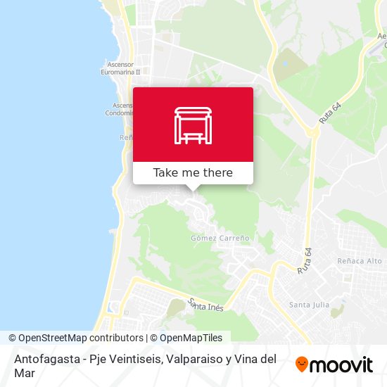 Antofagasta - Pje Veintiseis map
