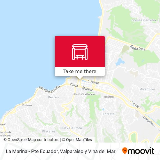 La Marina - Pte Ecuador map