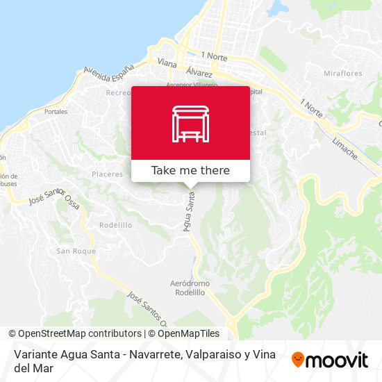 Variante Agua Santa - Navarrete map
