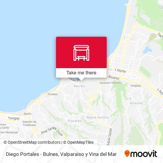Diego Portales - Bulnes map