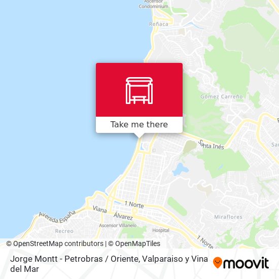 Jorge Montt - Petrobras / Oriente map