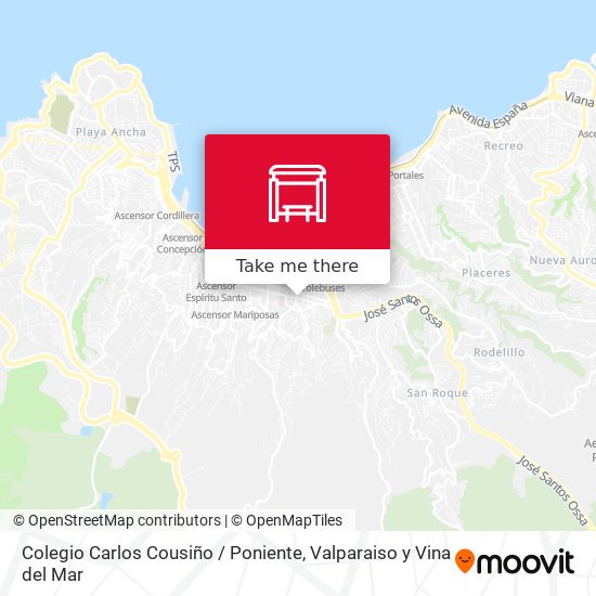 Mapa de Colegio Carlos Cousiño / Poniente