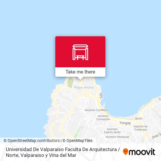 Universidad De Valparaiso Faculta De Arquitectura / Norte map