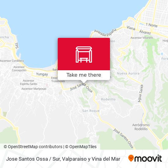 Jose Santos Ossa / Sur map