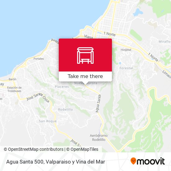 Agua Santa 500 map