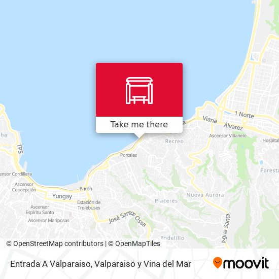 Entrada A Valparaiso map