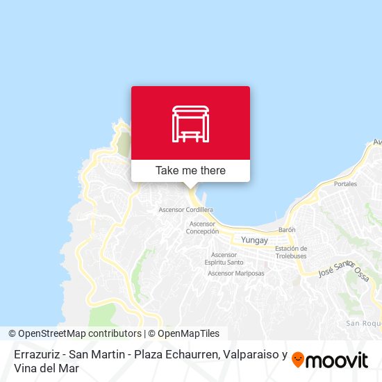 Errazuriz - San Martin - Plaza Echaurren map