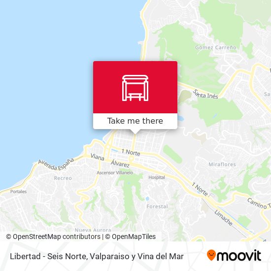 Libertad - Seis Norte map