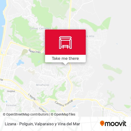 Mapa de Lizana - Polguin