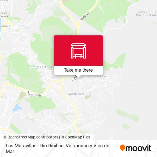 Las Maravillas - Rio Riñihue map