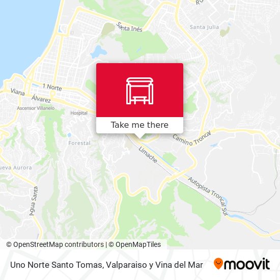 Mapa de Uno Norte Santo Tomas