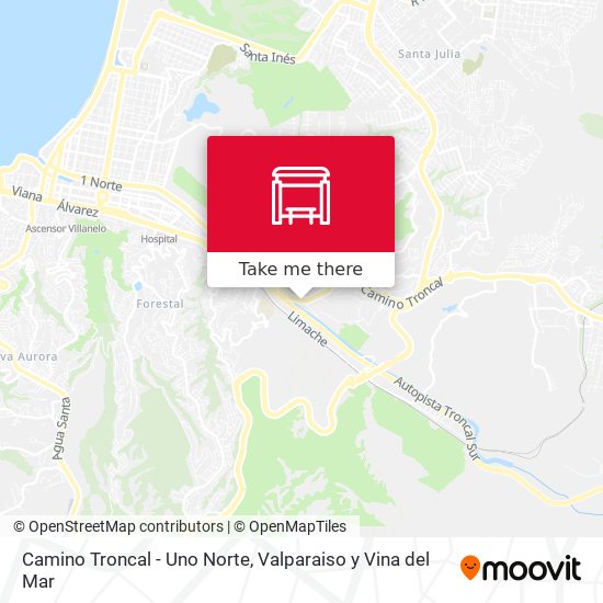 Camino Troncal - Uno Norte map