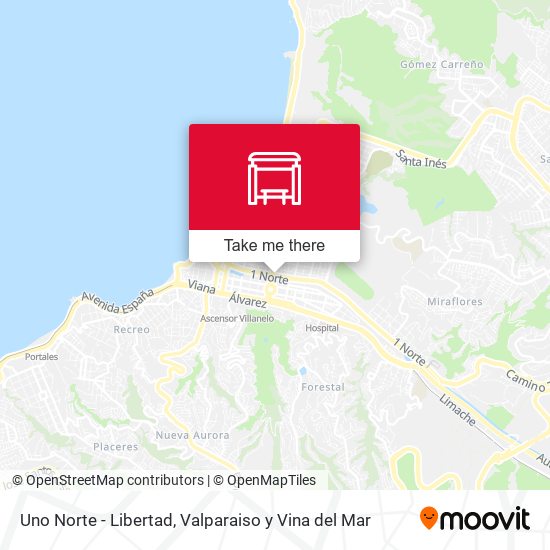 Uno Norte - Libertad map