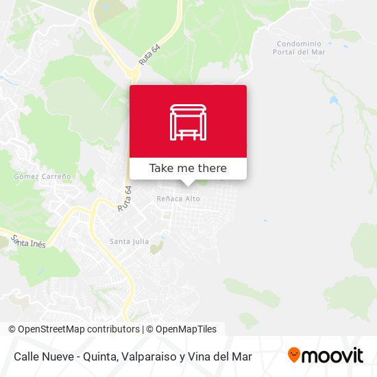 Mapa de Calle Nueve - Quinta