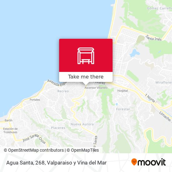 Agua Santa, 268 map