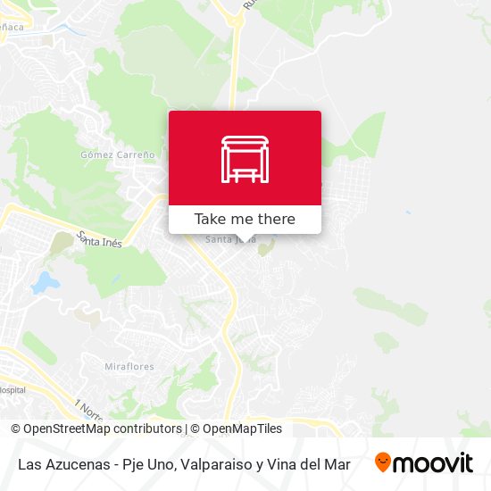 Las Azucenas - Pje Uno map