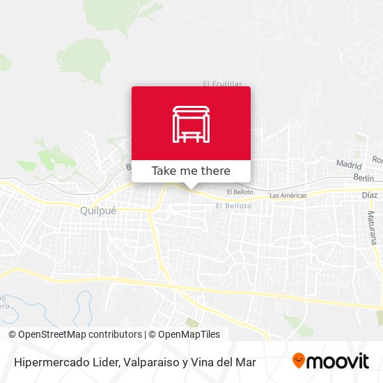 Mapa de Hipermercado Lider