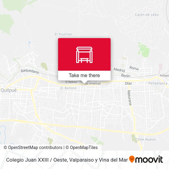 Colegio Juan XXIII / Oeste map