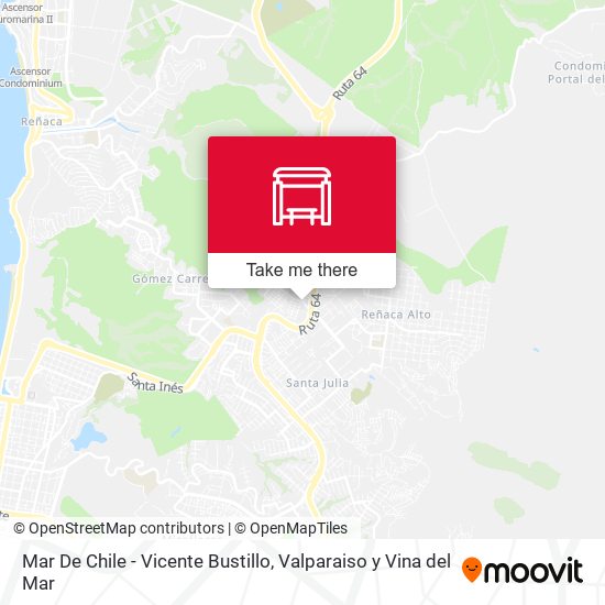 Mar De Chile - Vicente Bustillo map