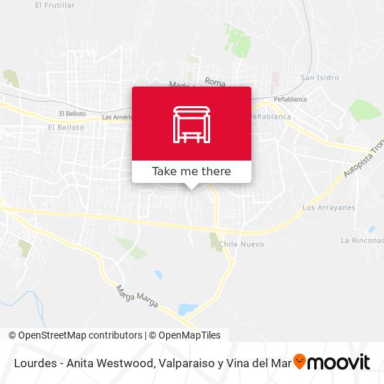 Lourdes - Anita Westwood map