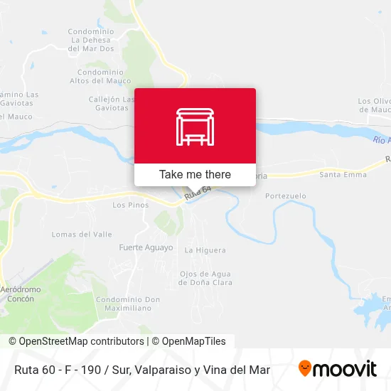 Ruta 60 - F - 190 / Sur map