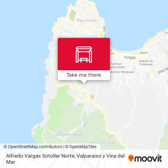 Alfredo Vargas Sotoller Norte map