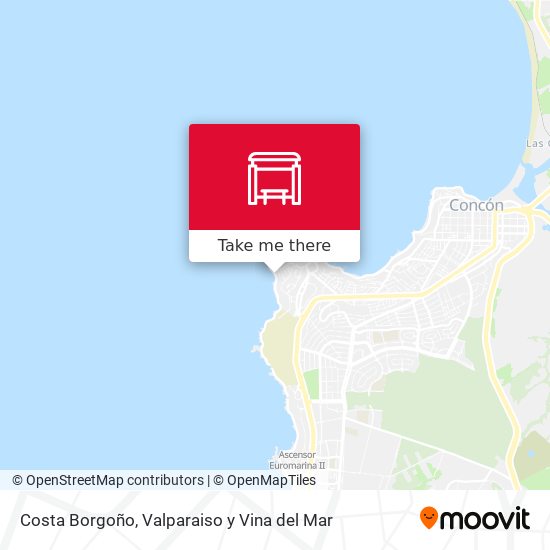 Mapa de Costa Borgoño
