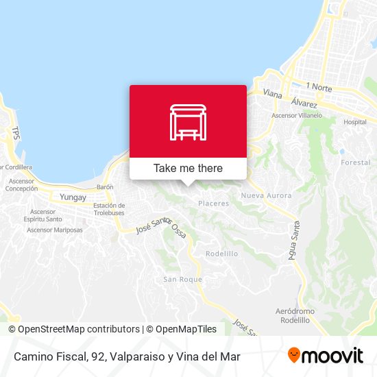 Camino Fiscal, 92 map