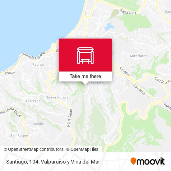Santiago, 104 map