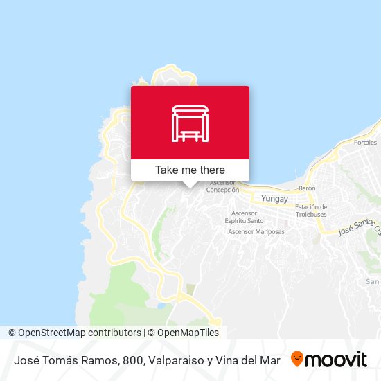 Mapa de José Tomás Ramos, 800