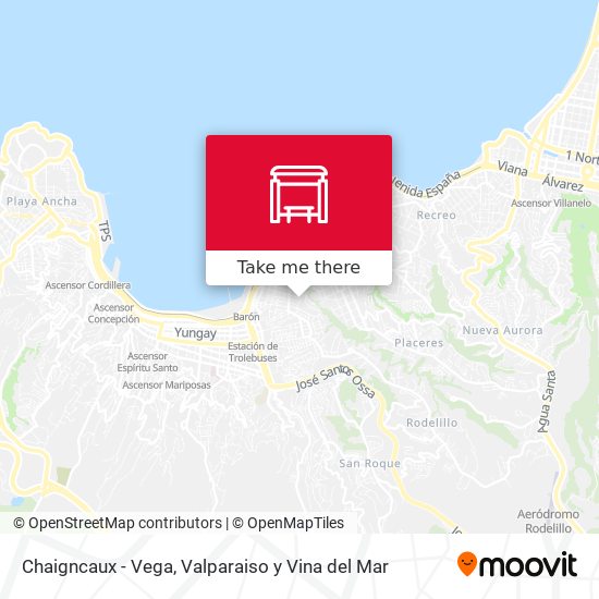 Chaigncaux - Vega map