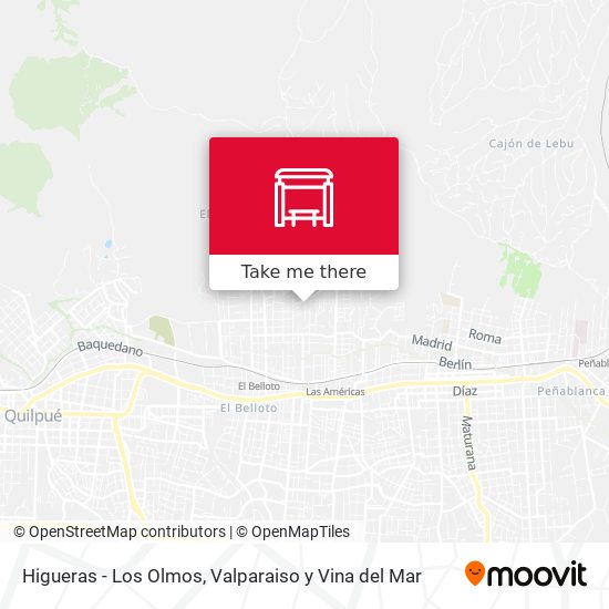 Higueras - Los Olmos map