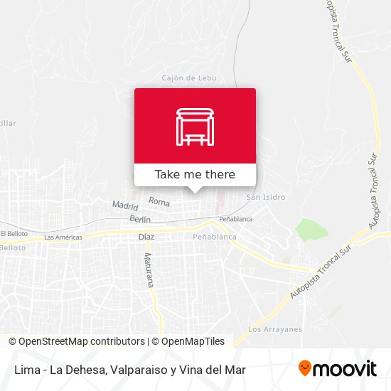 Lima - La Dehesa map
