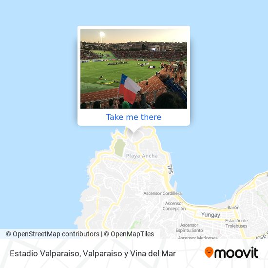 Mapa de Estadio Valparaiso