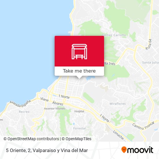 Mapa de 5 Oriente, 2
