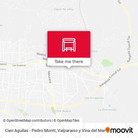 Mapa de Cien Aguilas - Pedro Montt