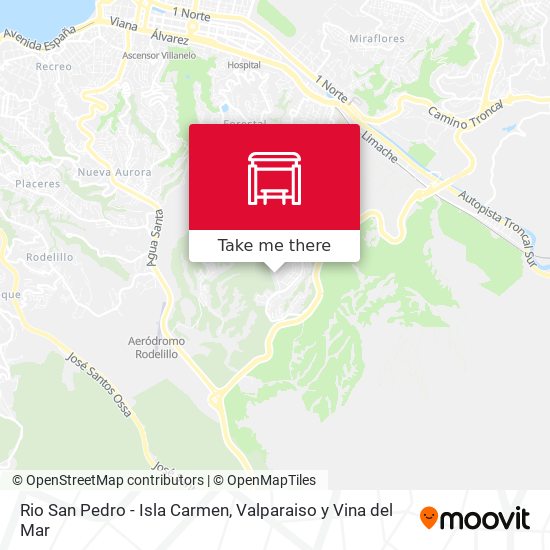 Rio San Pedro - Isla Carmen map
