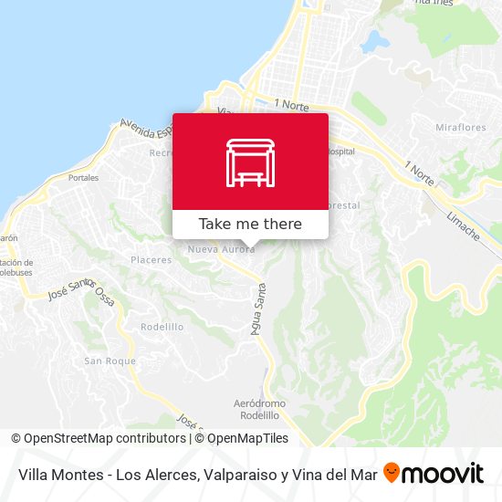 Mapa de Villa Montes - Los Alerces