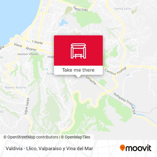 Mapa de Valdivia - Llico